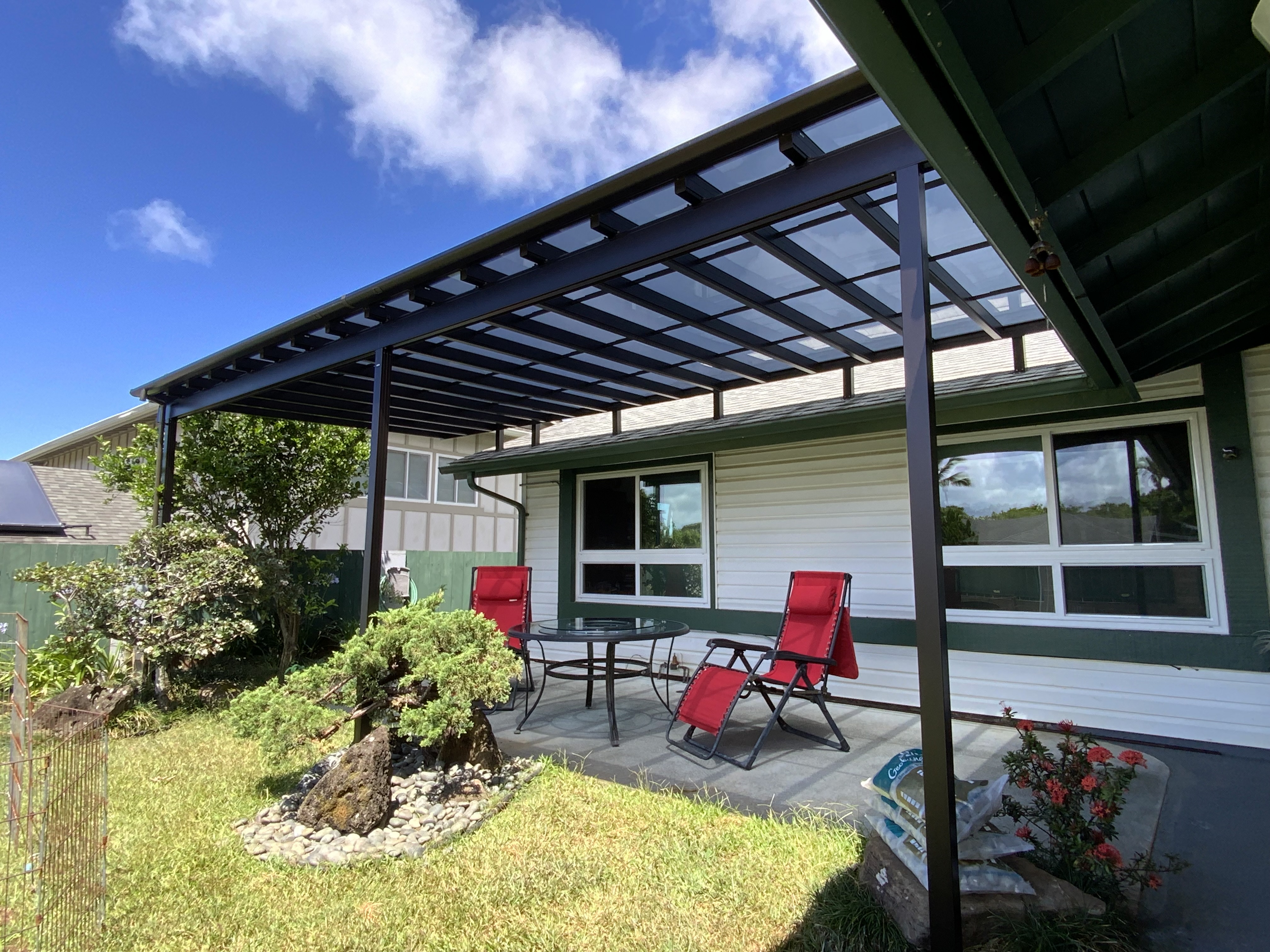 Roof-Mounted Patio Cover